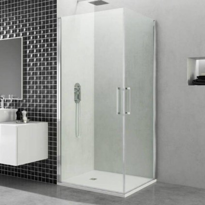 Paroi de douche d'angle pivotante OPEN