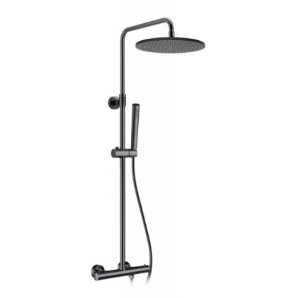 Colonne de douche thermostatique ROUND ELITE TITANE