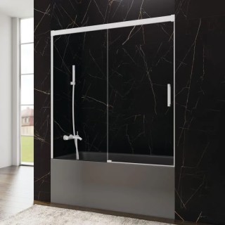 Paroi de baignoire VF + PC BASIC BLANC