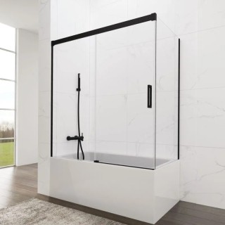 Paroi de baignoire VF + PC BASIC + vitre fixe latérale