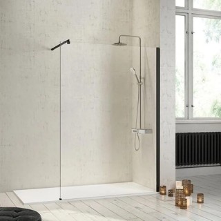 Paroi de douche fixe FRESH NOIR