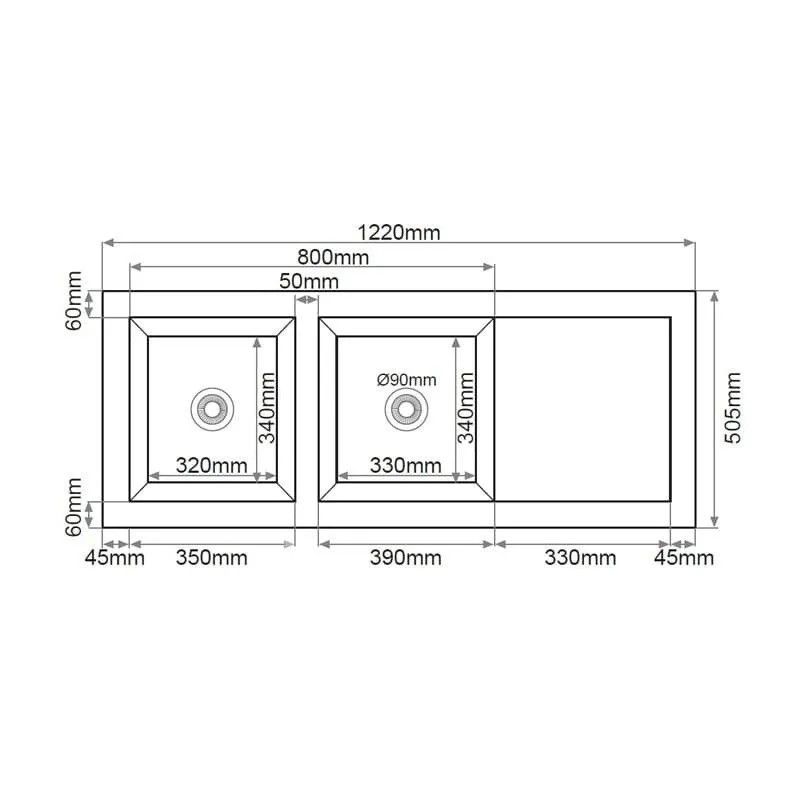 Évier de cuisine sous plan de travail CORE