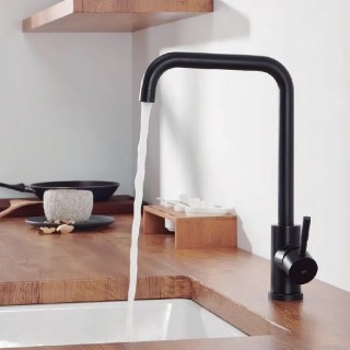 Robinet de cuisine mécanique NOAH noir