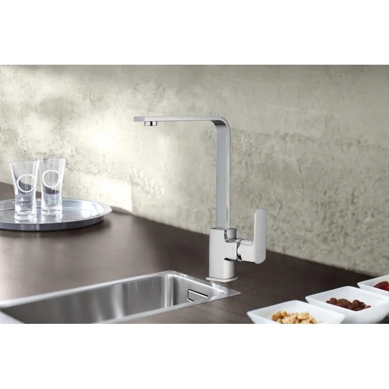 Robinet de cuisine mécanique QUADRA chromé