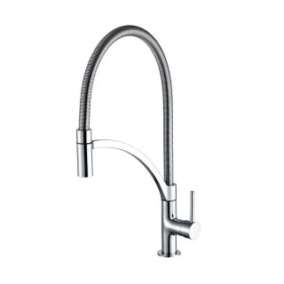 Robinet de cuisine extractible DESIGN chromé