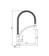 Robinet de cuisine extractible DESIGN chromé