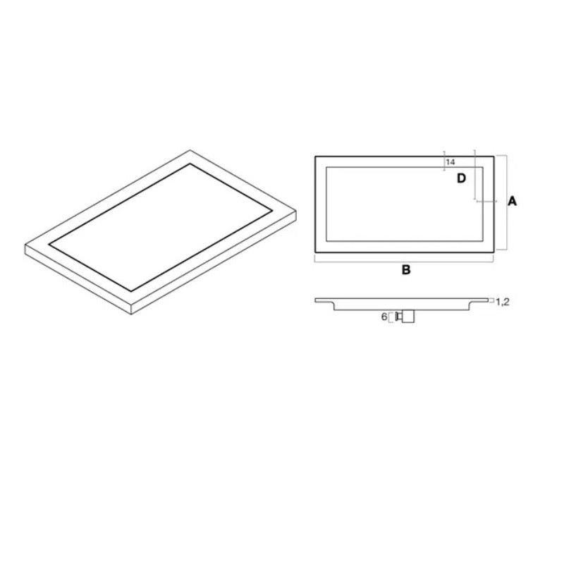 Receveur de douche en Corian CAELUM