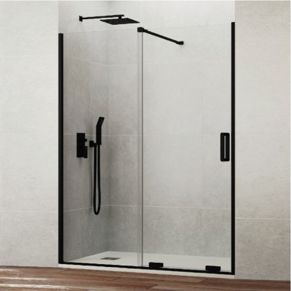 Paroi de douche VF + PC KENNA NOIR
