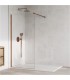 Paroi de douche fixe en acier inoxydable SCREEN CUIVRE BROSSÉ