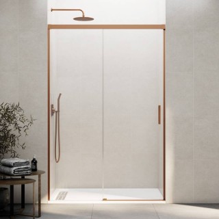 Paroi de douche VF + PC BASIC CUIVRE BROSSÉ