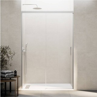 Paroi de douche VF + PC BASIC NICKEL