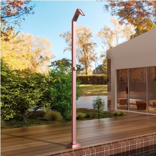 Douche extérieure en acier inox NIAGARA rose