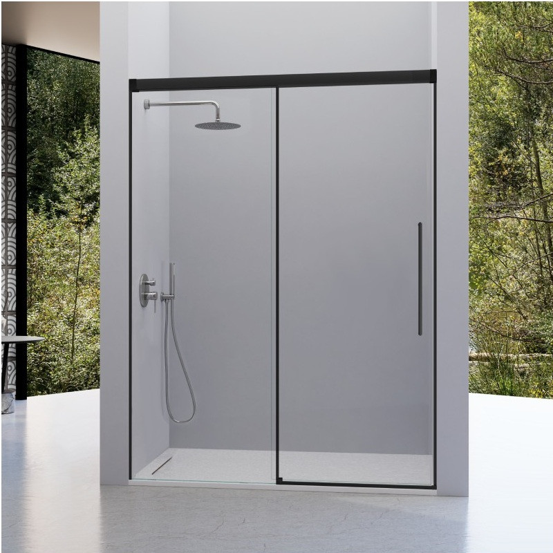 Paroi de douche VF + PC PAVÍA NOIR