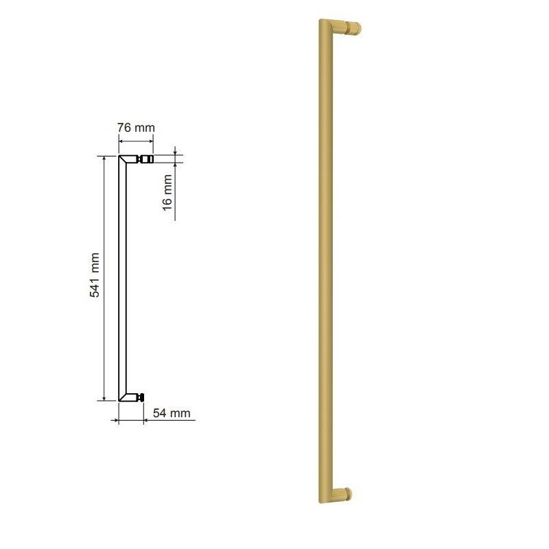 Paroi de douche VF + PC PAVÍA OR BROSSÉ