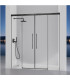 Paroi de douche 2 VF + 2 PC PAVÍA NOIR