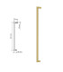 Paroi de douche 2 VF + 2 PC PAVÍA OR BROSSÉ