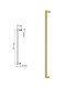 Paroi de douche d'angle 2 VF + 2 PC PAVÍA OR BROSSÉ